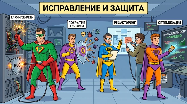 Исправление и защита