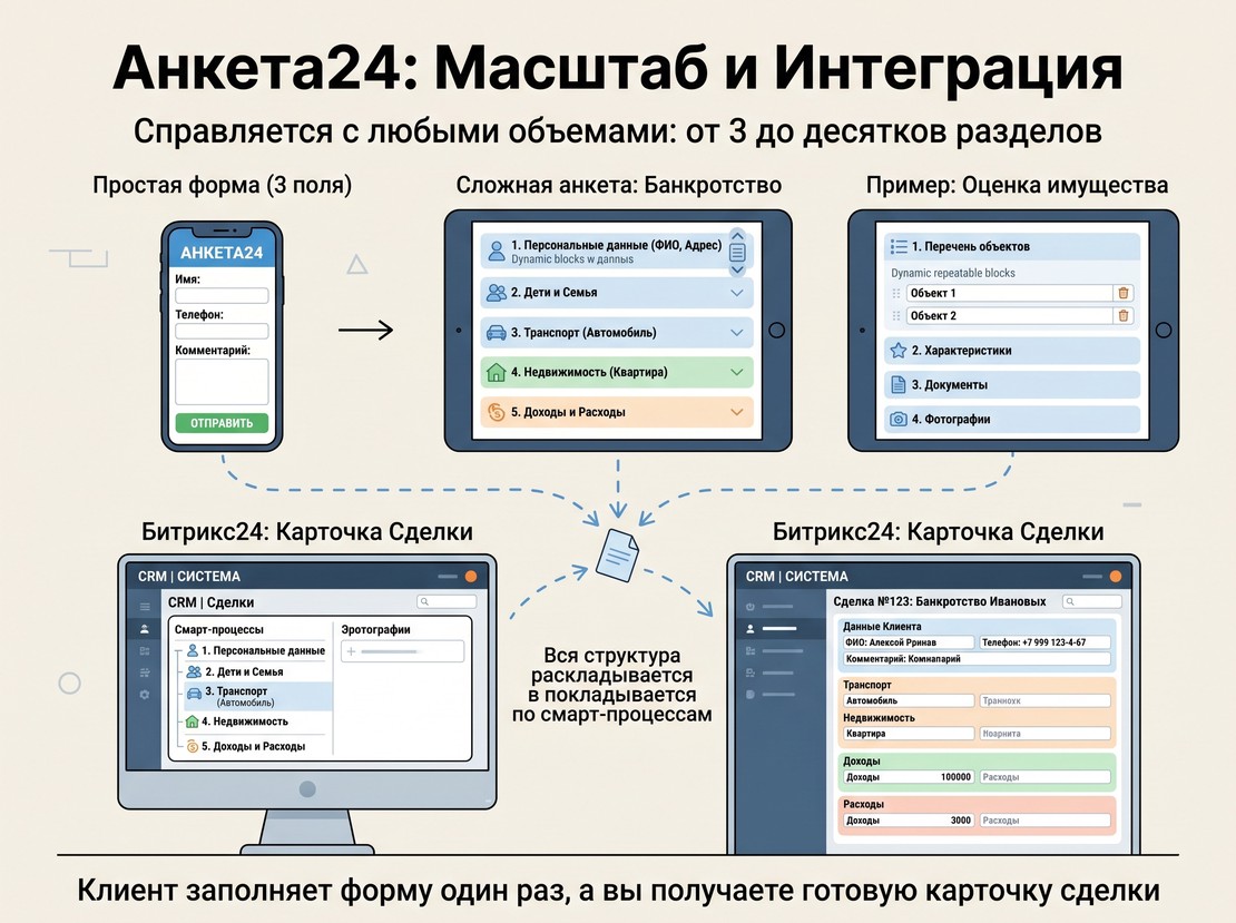 От простых форм до сложных кейсов