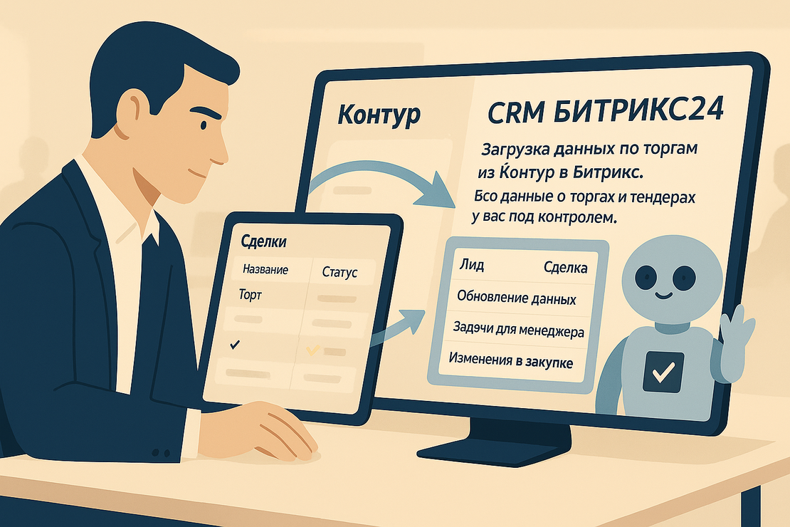 Загрузка данных по торгам из Контур в Битрикс